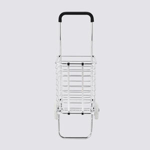 Chariot de supermarché portable à deux roues en alliage d'aluminium de grande capacité avec tige de traction - Product Image 4