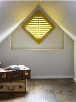 Persianas de Ventana con Formas Personalizadas: Arco, Abanico, Semicirculares, Triangulares, Hexagonales, de Paulownia, Tilo, PVC, para Interiores, Fabricación OEM, Venta al Por Mayor