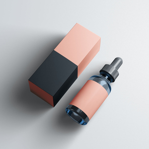 <span class=keywords><strong>30</strong></span> <span class=keywords><strong>ml</strong></span> sang trọng màu rỗng Frosted mặt push button dropper chai cho Huyết thanh và Lotion dầu hồng đen Glass Eye dropper chai - Product Image 2