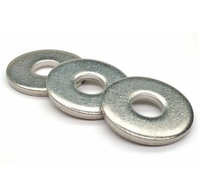 Pembelian Grosir Metrik Fastener Round Flat Washer M2 M3 M4 M6 M8 M10 M12 DIN125 M1 Point 6 M64 Baja Tahan Karat Galvanis