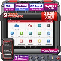 LAUNCH X431 PRO DYNO 2 Años de Actualización Gratuita Compatible con CAN FD/DoIP/FCA SGW Herramienta de Diagnóstico Automotriz con Control Bidireccional Lector de Códigos OBD