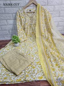 Prix usine imprimé naira coupe kurta ensemble Kurti avec Dupatta ensemble pour toutes les occasions vêtements de mariage robes indiennes pour les femmes - Product Image 4