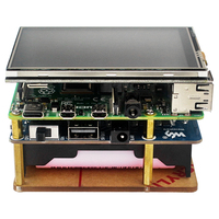 Raspberry Pi UPS HAT (B) Fuente de Alimentación Ininterrumpida de 5V 5A de Alta Corriente con Conector de Pines Pogo para Pi 4B Herramienta de Desarrollo de Sensores