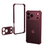 Coque de protection antichoc en alliage métallique premium avec boutons indépendants et protection d'objectif pour iPhone 18 Pro Max