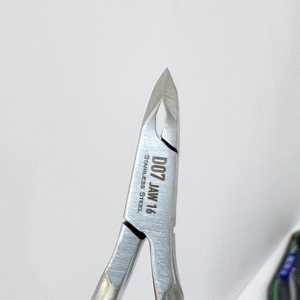 Coupe-ongles en acier inoxydable à lame courbée, outil de soin des cuticules et des ongles des pieds, coupe-ongles professionnel pour salon de manucure et pédicure - Product Image 6