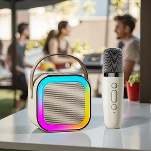 K12 <span class=keywords><strong>mini</strong></span> xách tay Karaoke loa với không dây RGB đèn - Product Image 6