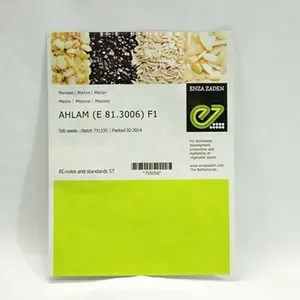 Bolsa de papel de aluminio resistente a la luz y la humedad para embalaje de semillas de verduras, bolsa de semillas de melón con función agrícola