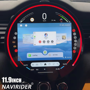 หน้าจอ 11.9 นิ้ว สำหรับ BMW Mini One F55 Cooper F56 Clubman F54 ปี 2014-2020 เครื่องเล่นมัลติมีเดีย Android GPS Navi พร้อม Carplay สเตอริโอในรถยนต์ - Product Image 1