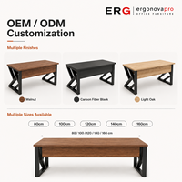 Escritorio Ejecutivo Moderno con Estructura Metálica, Escritorio de Computadora de Madera para Gerentes de Oficina, OEM ODM