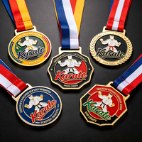 Médaille de récompense personnalisée en alliage de zinc pour la lutte, le karaté, le kung-fu, les arts martiaux, le BJJ, le judo, la boxe, le taekwondo, les sports