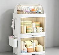 Égouttoir de rangement multicouche pour vaisselle de bébé, couvercle anti-poussière, organisateur pour biberons et bols d'aliments complémentaires, cuisine