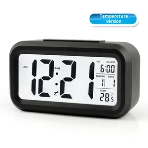 Wholesale LED Digital Desktop Alarm Clock Backlight Multifunction Quartz <b>Electronic</b> Table Featuring Modern Design <b>Calendar</b> - Product Image 3