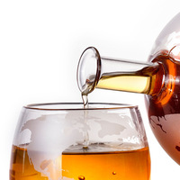 Bouteille à vin en verre transparent haut de gamme de forme irrégulière, scellée, pour infusion de vin, vente en gros pour fabricants, usage domestique, cadeaux d'affaires pour vin rouge