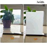 Película PDLC autoadhesiva para ventanas eléctricas con control remoto, película inteligente con tinte de privacidad, película PDLC conmutable.