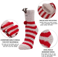 Chaussettes Fuzzy Rayées Épaisses Haute Qualité Crew Personnalisé Long Femmes Casual Polyester Personnalisé Tricoté Hiver Sokken Winter Sucks