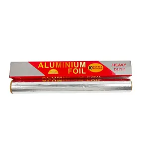 10 Micron Wegwerp Aluminiumfolie Rol 10 Meter 8011 Food Grade Folie Voor Voedsel Bewaren, Invriezen En Verpakken