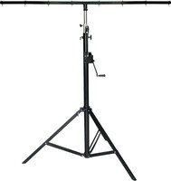 Torre de Elevación de Truss Ligero con Manivela Dj Winch, Soporte de Acero de 7m, Capacidad de 260kg, Negro, Hecho a Mano