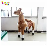 Удовольствие CE Механическая лошадь игрушка катание пони игрушки для детей и взрослых