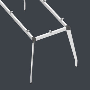 Le style moderne d'une variété de couleurs peut être fait de pieds de meubles en acier plat pour la table de conférence de bureau table basse - Product Image 6