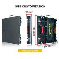 Pantalla LED de Vídeo para Interiores y Exteriores de 500x500 mm, P2.6 P2.9 P3.91 P4.8, Fondo de Escenario, Empalme sin Costuras, Pantalla LED de Alquiler