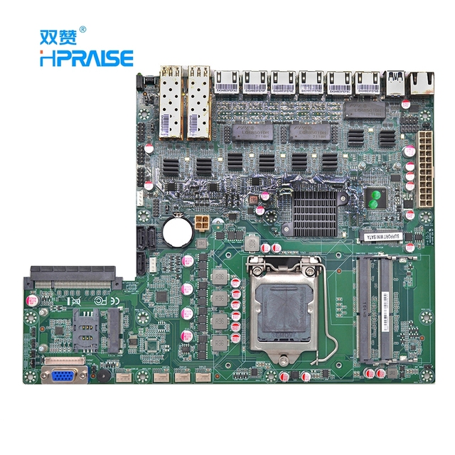 B150 LGA 1151 Processor Motherboard on Board 1000 Ethernet 6 LAN RJ45 6 USB WIFI 4G SIM SATA Sever Motherboard