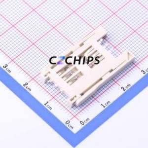 HYCW268-SIM06-280B SIM Card Connector SMD Connector Flip Cover Type Mini SIM Card Card Holder No Card Detection - Product Image 2