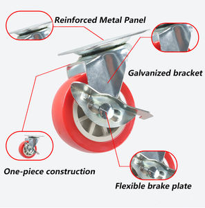 Großhandelspreis 40x16mm Schwerlast-Schwenkrolle |   1,5 Zoll Gewindestange für Industrieanlagen & Maschinen - Product Image 6