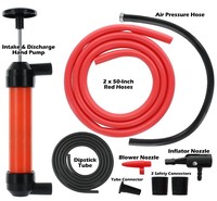 Extracteur de carburant tuyau à usages multiples, Kit de pompe de transfert pour Siphon diesel de voiture