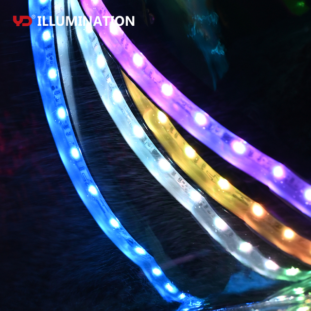 Interactive Control System Outdoor Led Strip Ip68 Waterproof Grade DC12V Spi signal