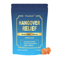 Gummies de soutien antioxydant pour la santé du foie et la récupération post-boisson, anti-gueule de bois DHM 5 en 1, véganes, marque privée