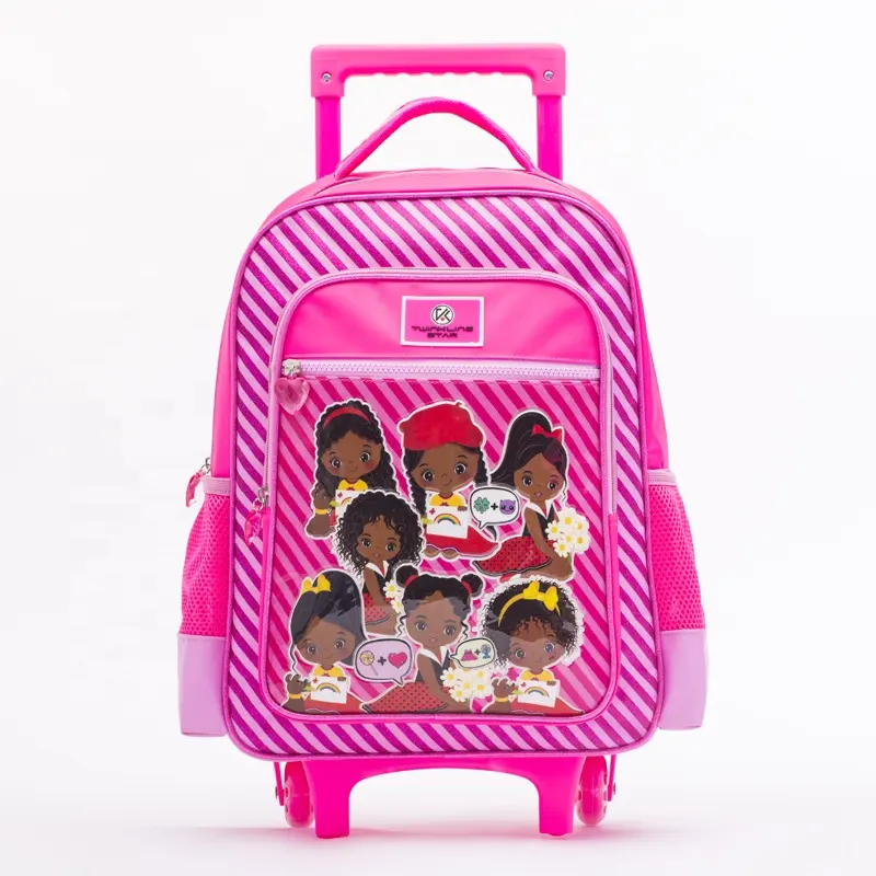 Çok kullanımlı taşıma okul çantaları tekerlekli sırt çantası çocuk seyahat el arabası sırt çantası