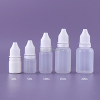 Squeeze Soft 3 ml 3 ml 5ml 10ml 15ml 30ml Distributeur d'huile liquide PE LDPE gouttes pour les yeux flacon compte-gouttes avec bouchon inviolable