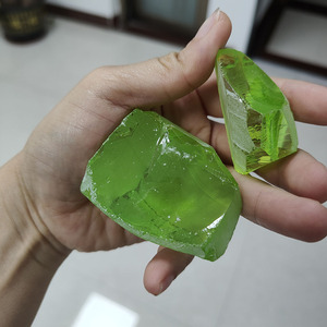 Kryptonite Light #B1301 Color Uncut Nanosital Raw Material Synthetic Nano Gemstone Rough <b>Stone</b> For Loose <b>Gems</b> Making - Product Image 2