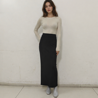 Vêtements en tricot sur mesure, maxi, OEM et ODM, haute qualité, robes en tricot pour femmes, vente en gros