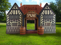 Tente de pub de bar gonflable géante portable personnalisée en usine, matériau Oxford durable avec souffleur d'air, locations d'événements pour les fêtes d'arrière-cour