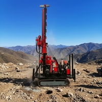 Foreuse mobile diesel sur chenilles de 200 m de profondeur avec moteur à boîte de vitesses pour projets multifonctionnels de forage de puits profonds