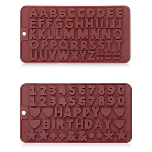 INTODIY alfabeto francobolli goffratura appiccicosa Cookie Cutter strumenti di decorazione fondente 26 lettera inglese stampo per torta in Silicone - Product Image 2