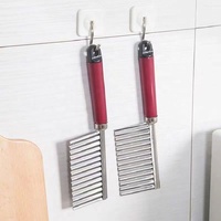 Populaire Keuken Roestvrijstalen Aardappelsnijder Handheld Frietsnijder Crinkle Cutter Met Golfvorm Mes Aardappelsnijder