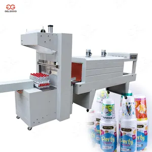 Semi Automatic Pet Bottle Paper Cups Heat Tunnel Shrink Wrapping Packing Machine Small