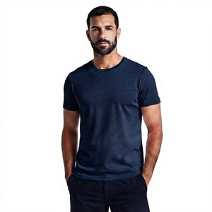 Camiseta de Algodón Peinado Puro de 200 Gsm Personalizada al por Mayor para Hombre, Impresión DTG, Camiseta Lisa con Logo - Product Image 1