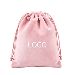 Velvet Drawstring Pouch Soft Touch Velvet Drawstring <b>Bag</b> Custom Logo Jewelry Storage <b>Bag</b> <b>Wedding</b> <b>Gift</b> Favor Pouch for Gadgets - Product Image 1