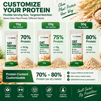 Protéine d'Avoine en Sachet Individuel 30g – Poudre Protéinée Végétale Végane pour la Salle de Sport, l'Hôtel, les Voyages – Pour Propriétaires de Marques et Distributeurs