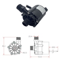 Mini pompe à eau centrifuge sanitaire directe d'usine dc 12v 24v micro pompe de circulation sans brosse chauffe-eau