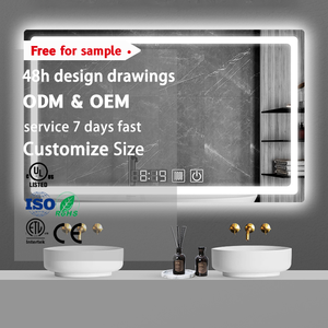 New Tricolor ánh sáng ban nhạc chống cháy nổ demister cách nhiệt tiết kiệm năng lượng thông minh Led Gương phòng tắm - Product Image 1