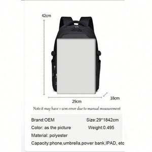 Waterproof Oxford Breathable Laptop <b>Backpack</b> for Junior High Male Students New Softback <b>Computer</b> Bag for Students - Product Image 3