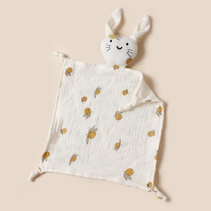 Coperta in cotone a quattro strati per neonati con stampa animalier in doppio crêpe, asciugamano in mussola, per tutte le stagioni, per dormire e rilassarsi - Product Image 4