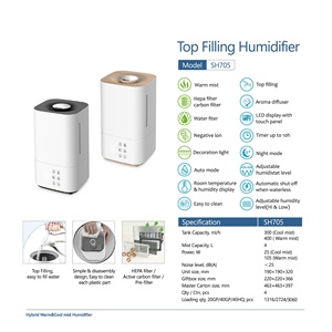 Warm Mist <b>Humidifier</b> WIFI App Control LED Screen 3-5L Capacity 36dB Quiet Operation Aroma <b>Diffuser</b> Mini Design Household Hotel - Product Image 4