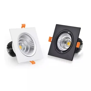 2021New נגד בוהק כיכר LED COB Downlight 7W 15W 25W 30W ניתן לעמעום תקרת זרקור עבור חדר שינה תאורה