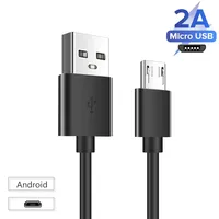 Câbles USB-A/Micro USB de charge rapide 2A (1M/2M/3M) pour téléphones Android, manettes Xbox One/PS4 et alimentation