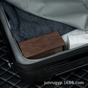 Caja de té de madera de estilo chino, recipiente rectangular pequeño para té, almacenamiento portátil para viajes, para envasado de té - Product Image 4